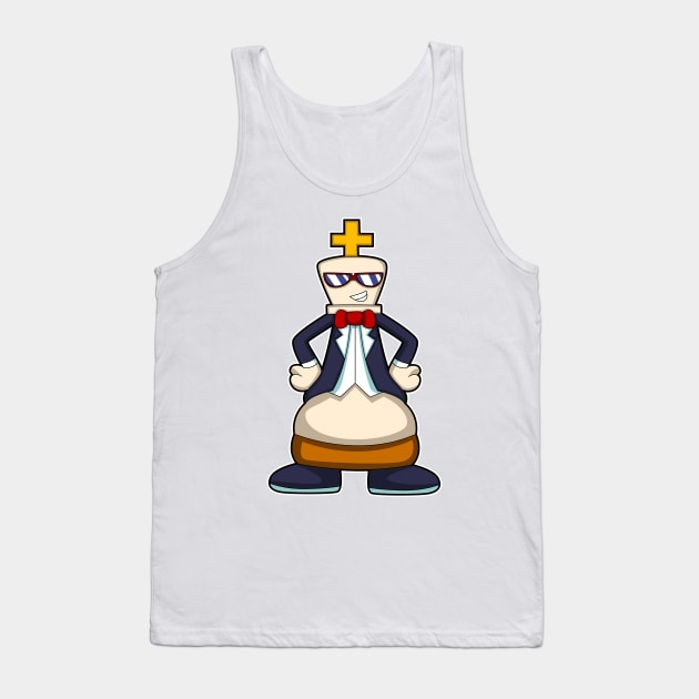 Chess piece King at Chess Tank Top by Markus Schnabel